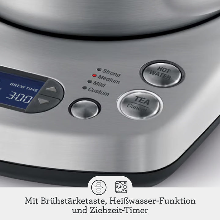 Teekocher mit automatischem Teekorb Edelstahl 1,5 L Glaskanne - Bild 4