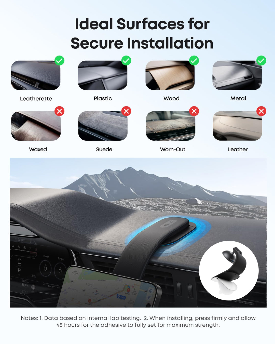 Kabelloses Kfz-Ladegerät Qi2 15W 360° schwenkbar für iPhone 12–16 - Bild 6