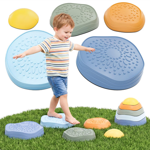 Balanciersteine 9er-Set für Kinder Indoor & Outdoor blau