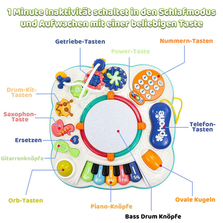 Baby Spieltisch 6-in-1 mit Musik &amp; Licht ab 12 Monate - Bild 2