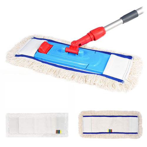 Bodenwischer Baumwolle 50cm mit Magnetverschluss und Teleskopstab