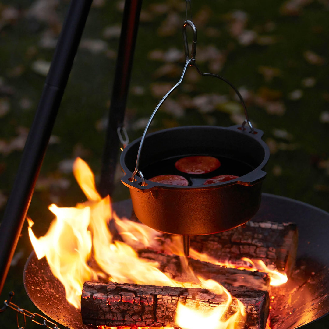 Dutch Oven Gusseisen 3 Liter mit Dreibein fuer Feuerschale und Grill - Bild 7