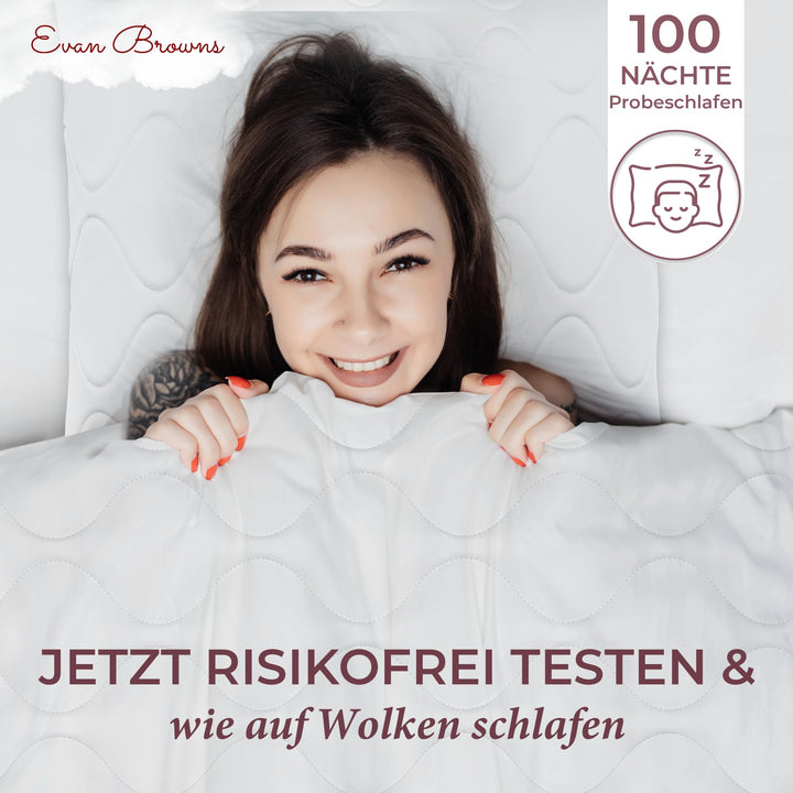 Bettenset 135x200 4-teilig Vierjahreszeiten antiallergisch waschbar - Bild 7