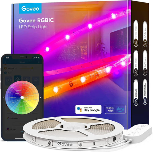 LED Streifen RGBIC 5m mit App- und Sprachsteuerung