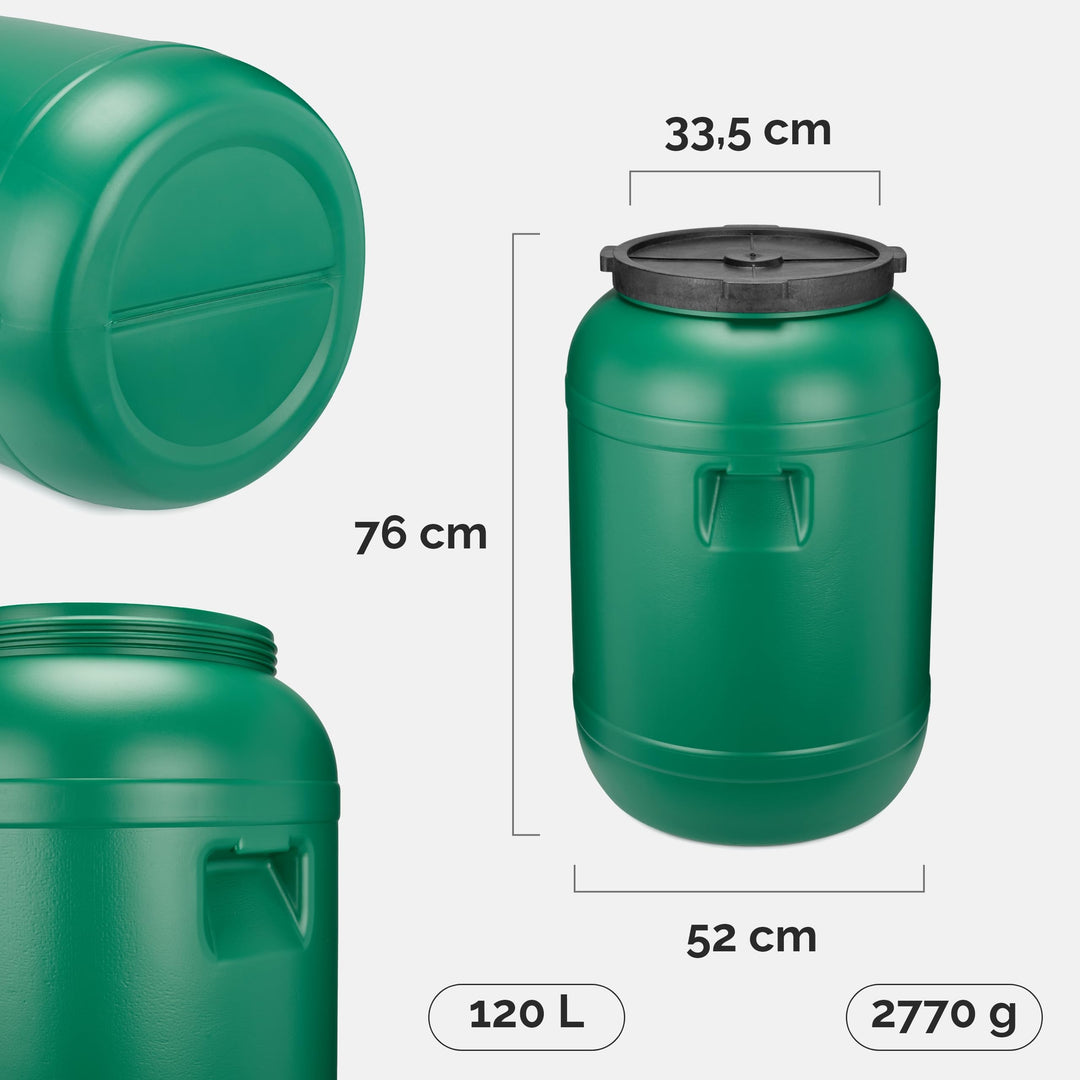 Weithalsfass 120 L rund lebensmittelecht Futtertonne Wassertank - Bild 2