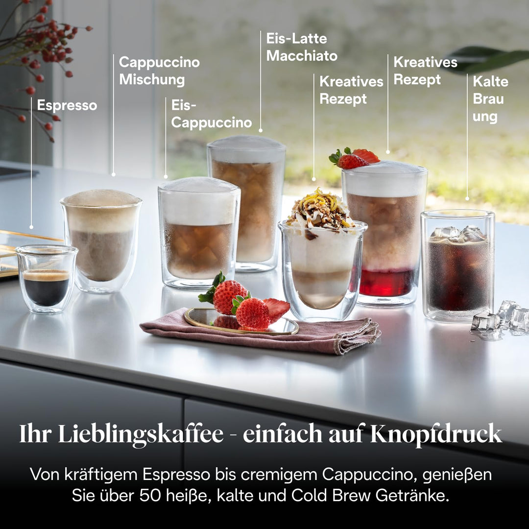 Kaffeevollautomat 50+ Getränke Cold Brew WLAN App dunkelgrau - Bild 3