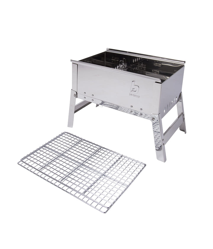 Campinggrill Edelstahl klappbar 33x22,5x27,5 cm für Reisen - Bild 8