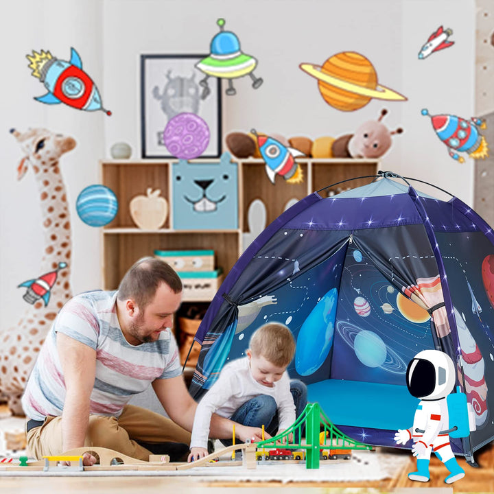 Spielzelt Kinder Weltraum Pop-up Indoor Outdoor 120x120x109 cm - Bild 4
