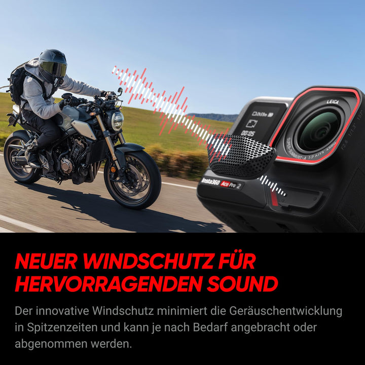 Action-Cam 8K mit Flip-Touchscreen 2 Akkus Leica Optik Weitwinkel - Bild 7
