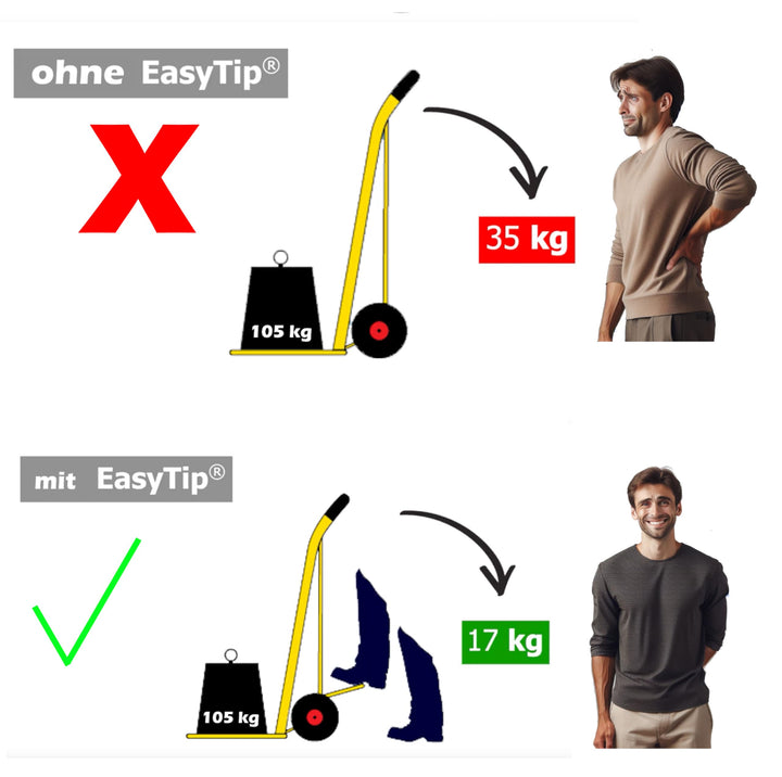 Sackkarre klappbar 250 kg mit Easy-Tip-Funktion und Lufträdern - Bild 4