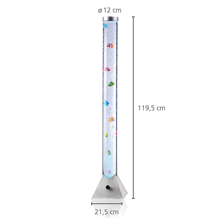 LED Wassersäule 120cm RGB-Farbwechsel mit Fischen Bubble Tube - Bild 3