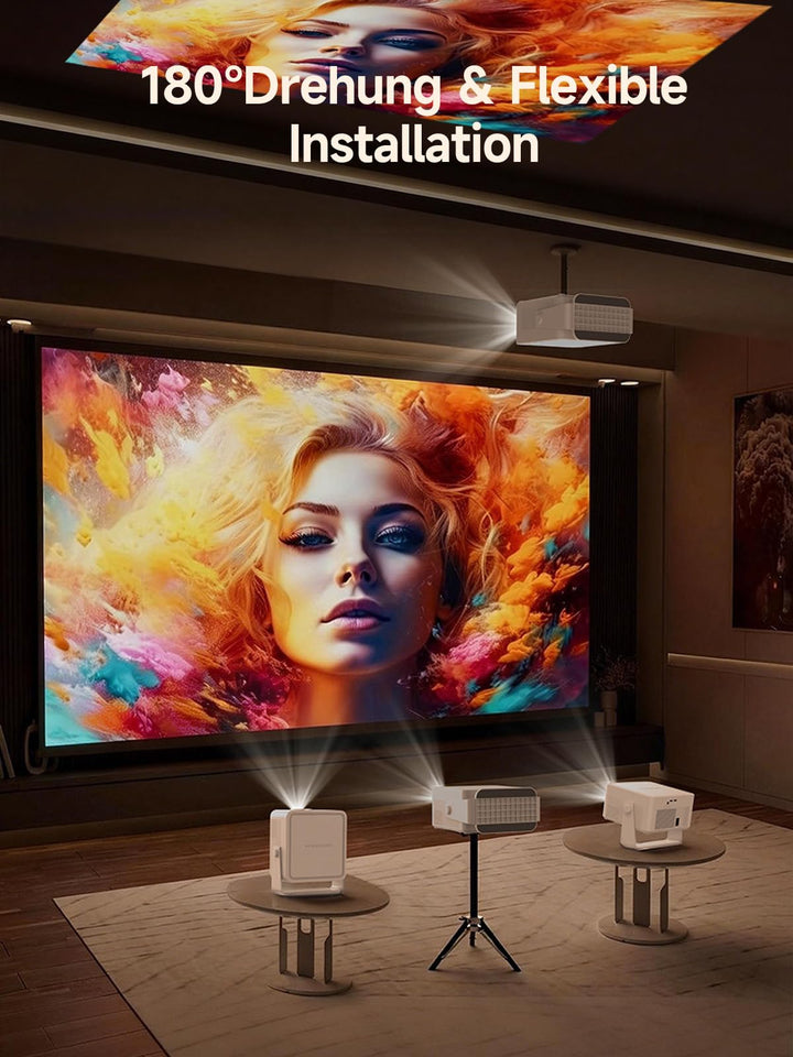 Smart Beamer 1080P Native 800 ANSI Android 14 4K 135 Zoll - Bild 8