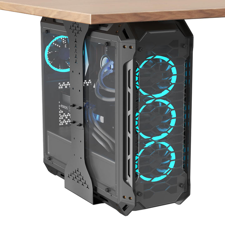 PC-Halterung unter Schreibtisch Stahl 35 kg bis 340 mm Breite