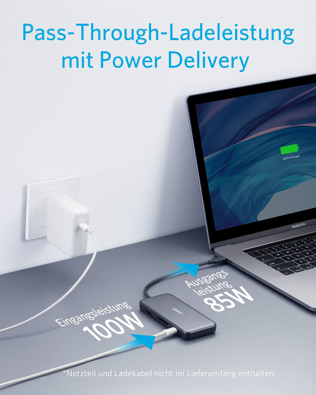 USB-C Hub 7-in-1 mit 4K HDMI, SD-Karte &amp; 85W Power Delivery - Bild 3