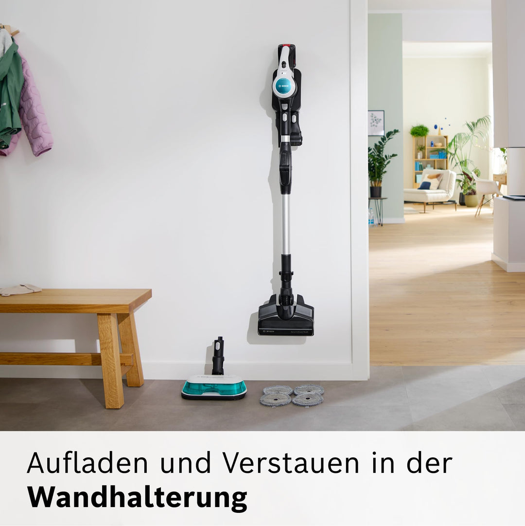 Akku-Staubsauger kabellos 2in1 Saugen &amp; Wischen HEPA Allergiker