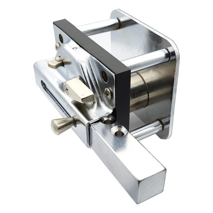 Sicherheitsriegel Chrom stossresistent Anti-Bumping 74x85mm - Bild 3
