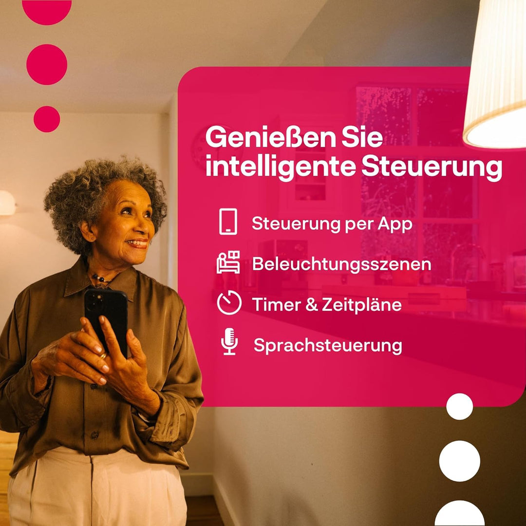 Smart LED Lampe E27 RGBW 16 Mio. Farben Zigbee 4er-Pack - Bild 3