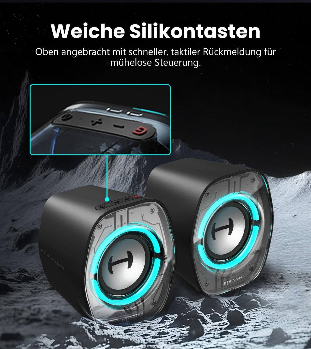 Gaming Lautsprecher RGB 2.0 mit Bluetooth 5.4 und 3 EQ-Modi - Bild 7