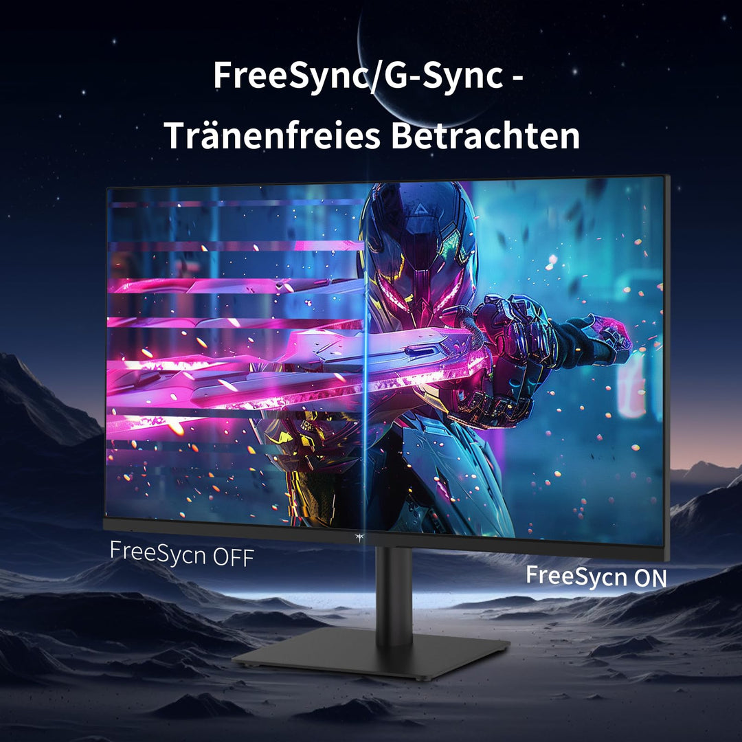 Monitor 27 Zoll QHD 2K IPS 100Hz Anti-Blaulicht fuer Gaming und Arbeit - Bild 8