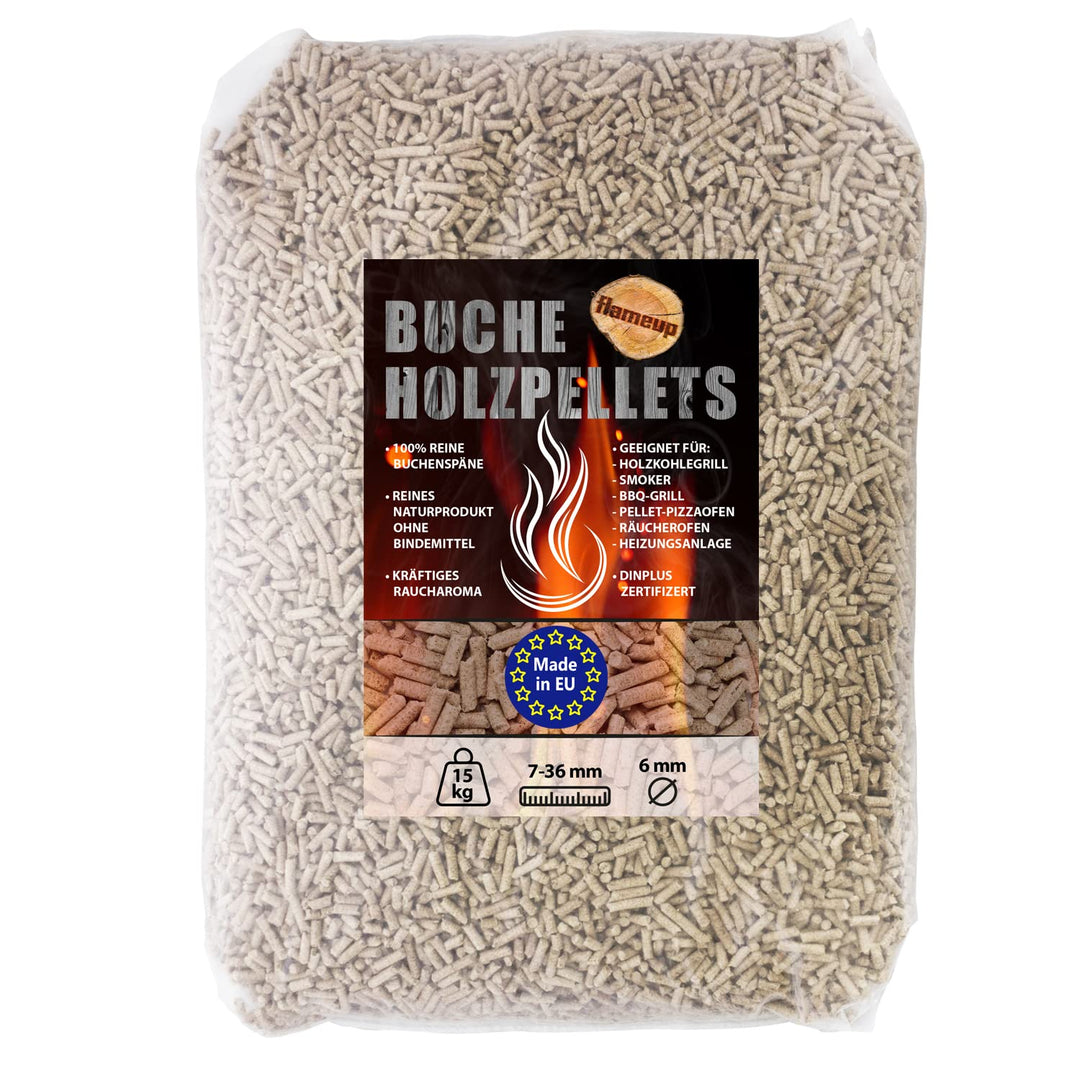 Räucherpellets Buche 30 kg für Grill Smoker und Pizzaofen