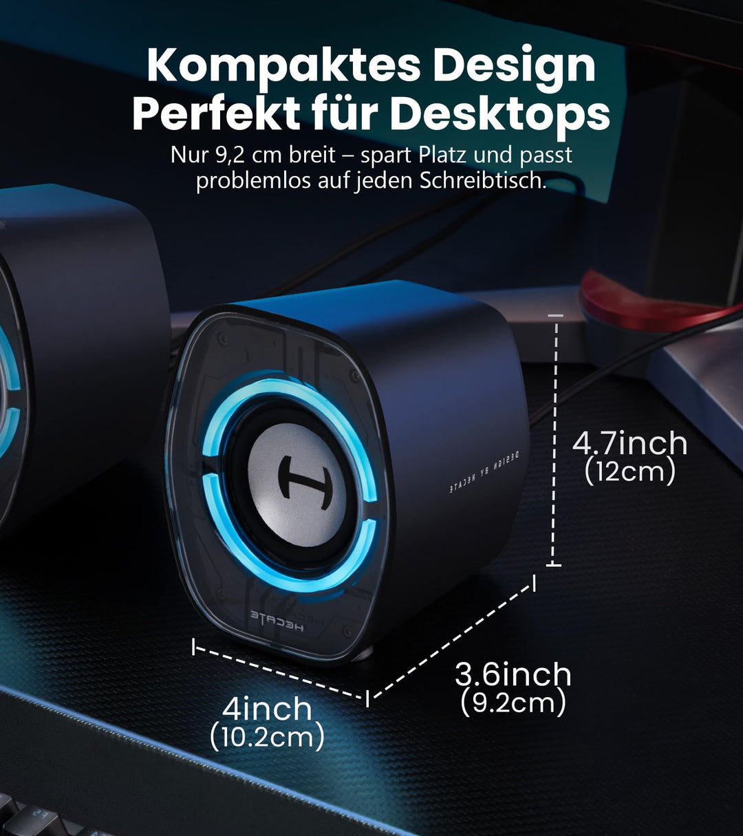 Gaming Lautsprecher RGB 2.0 mit Bluetooth 5.4 und 3 EQ-Modi - Bild 9