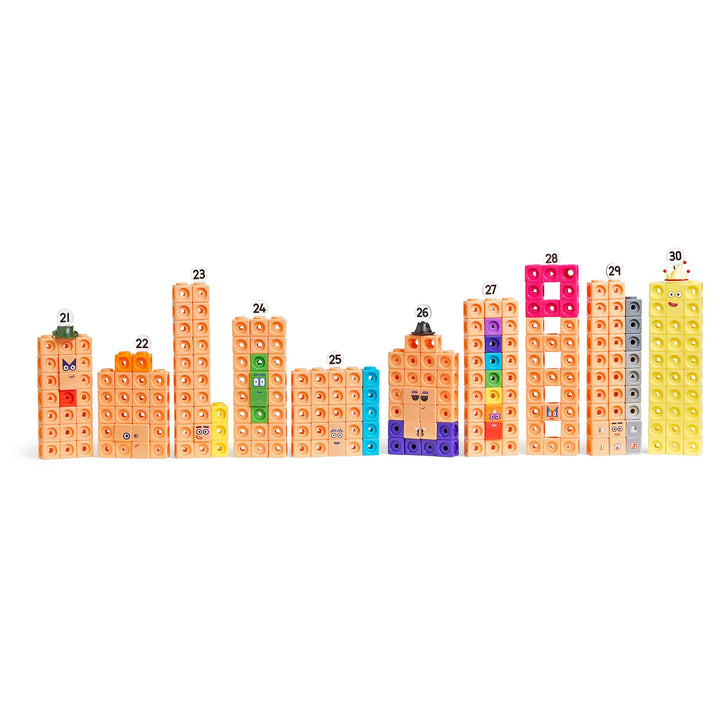 Mathe-Lernspielzeug Numberblocks 21–30 Set 235 Würfel ab 3 Jahre - Bild 5