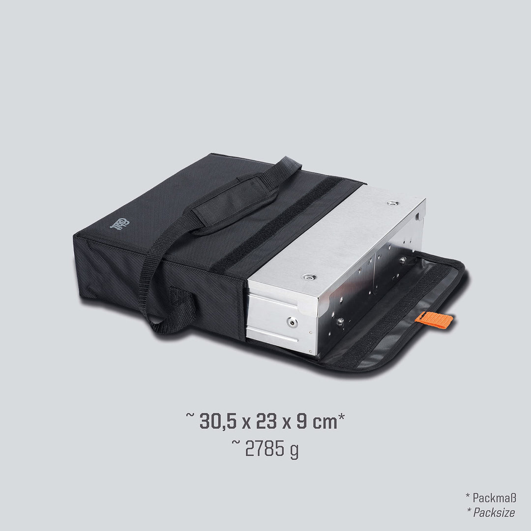 Klappgrill Edelstahl mit Transporttasche für Camping &amp; Picknick - Bild 4