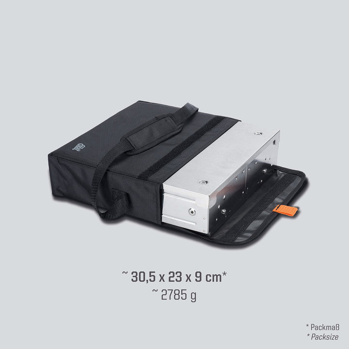 Klappgrill Edelstahl mit Transporttasche für Camping &amp; Picknick - Bild 4