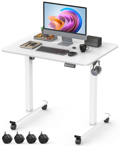 Schreibtisch elektrisch höhenverstellbar 80x60 cm mit Memory Homeoffice
