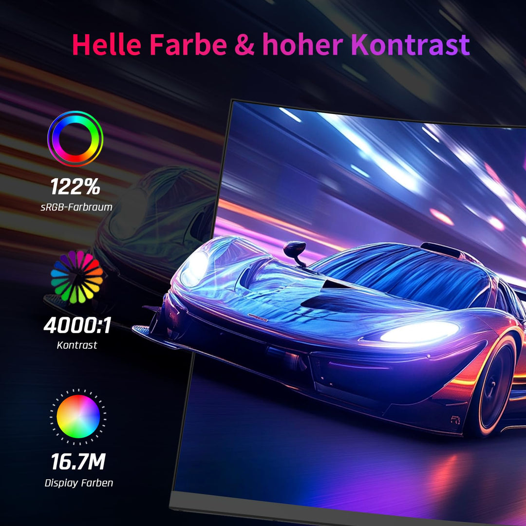 Curved Gaming Monitor 32 Zoll 2K QHD 240Hz 1ms Adaptive Sync - Bild 4