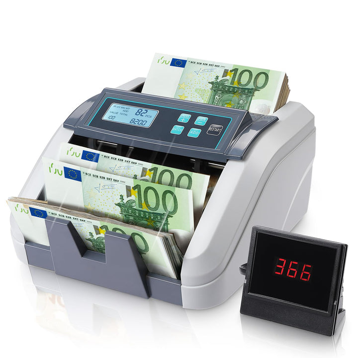 Geldscheinzähler EUR mit UV/MG/IR/MT-Erkennung 1100 Blatt/min