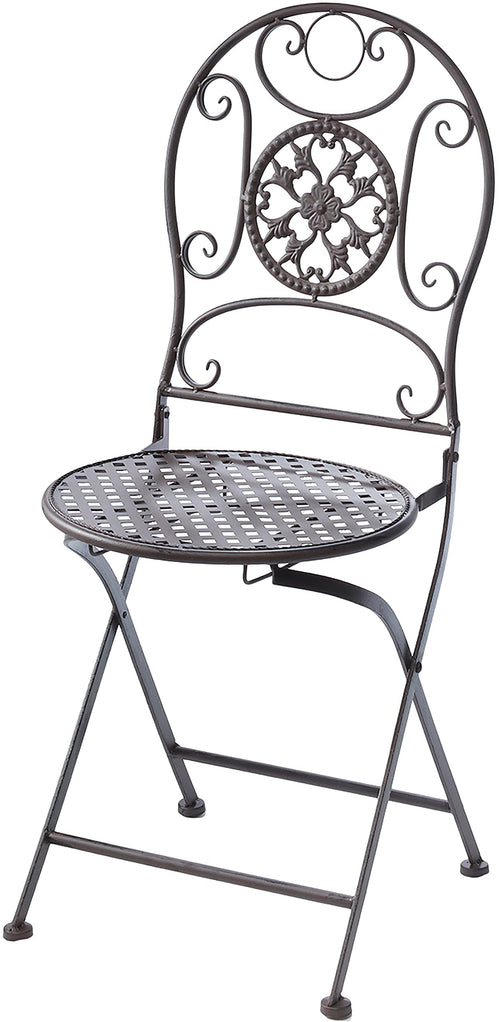 Klappstuhl Metall Vintage 40x40x91cm für Balkon und Terrasse