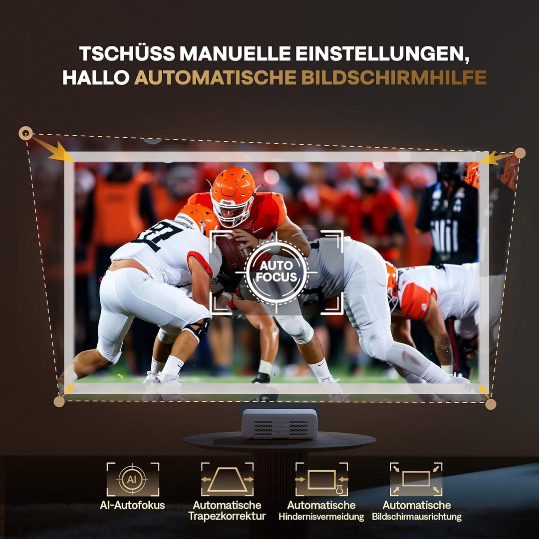 Heimkino Beamer Full HD 1080P mit Netflix, WiFi 6 &amp; Dolby Audio - Bild 3