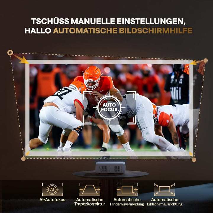 Heimkino Beamer Full HD 1080P mit Netflix, WiFi 6 &amp; Dolby Audio - Bild 3