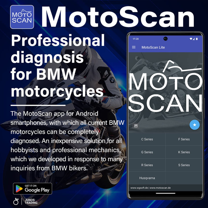 OBD2 Bluetooth Adapter für BimmerCode &amp; MotoScan iOS Android Windows - Bild 4