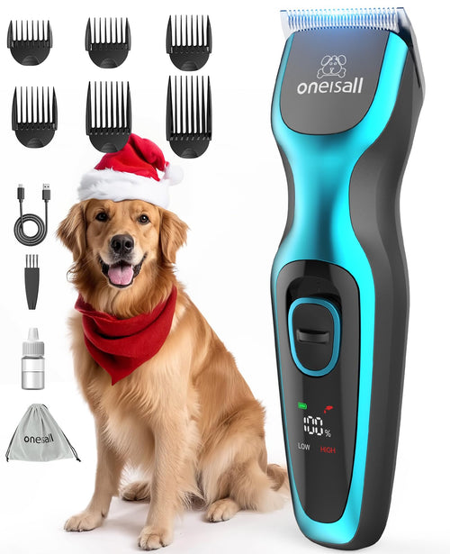Hundeschermaschine leise 7000 U/min 6 Aufsätze für Hund und Katze