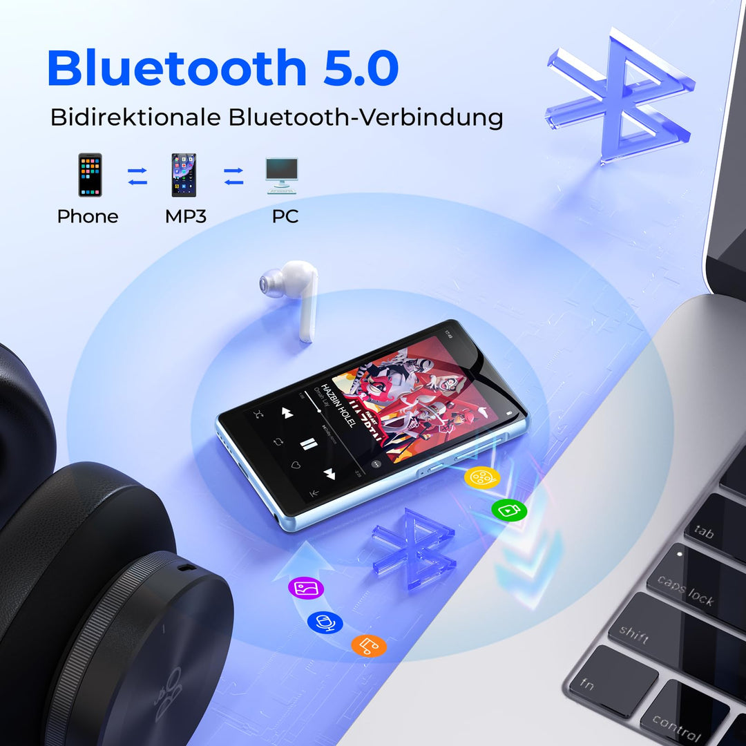 MP3 Player mit Spotify, WiFi &amp; Bluetooth 4.5 Zoll Touchscreen 96 GB - Bild 4