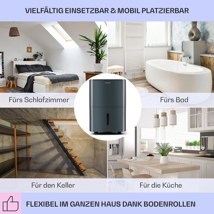 Luftentfeuchter 2-in-1 mit Luftreiniger 20L Wäschetrocknungsmodus - Bild 6