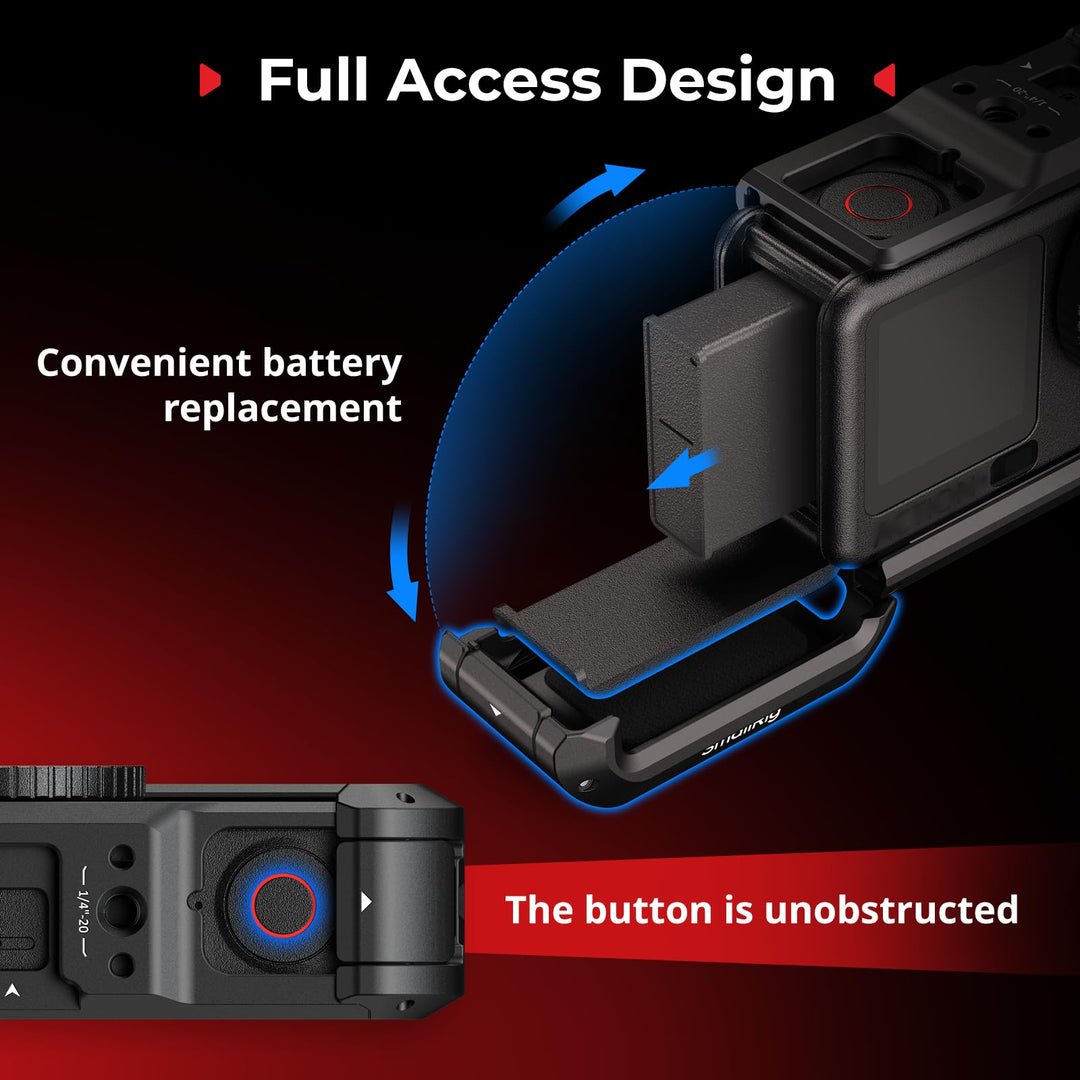 Kamera Cage Aluminiumlegierung für DJI Osmo Action 6, 68g - Bild 5
