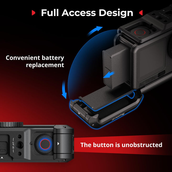 Kamera Cage Aluminiumlegierung für DJI Osmo Action 6, 68g - Bild 5