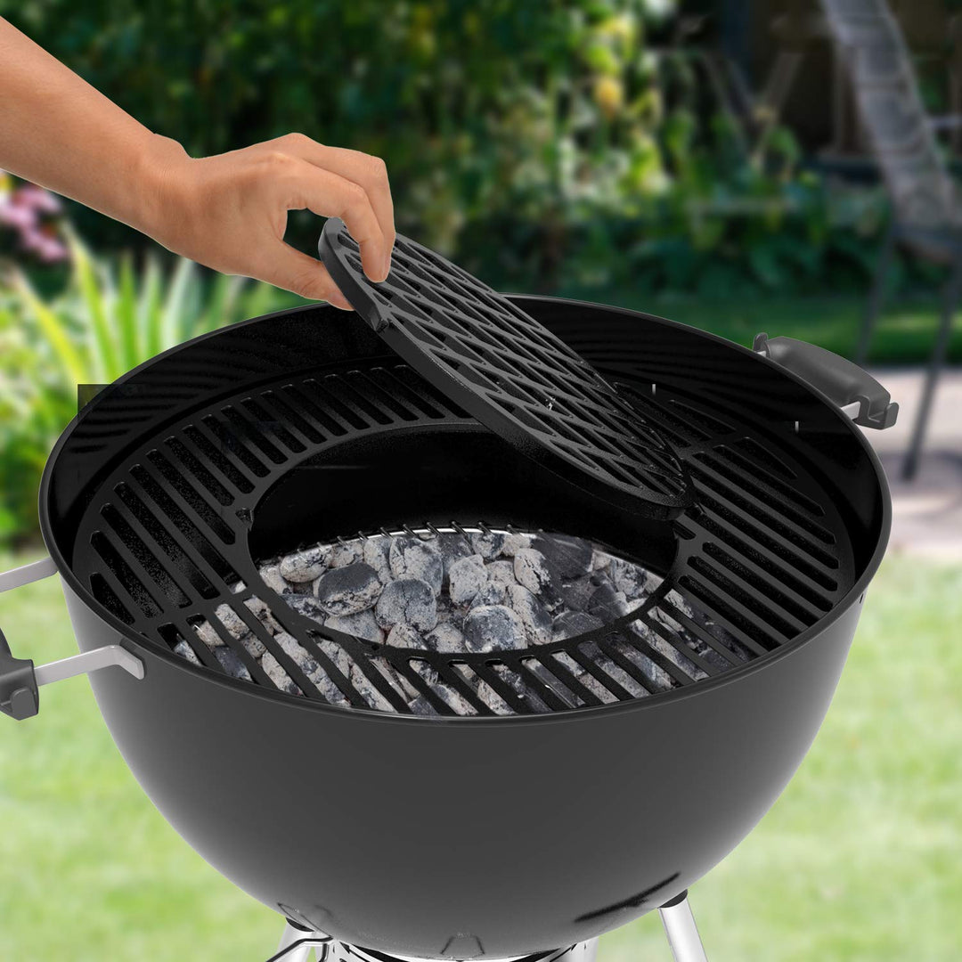 Gusseisen Grillrost-Set für 57cm Kugelgrill 2-teilig emailliert - Bild 3