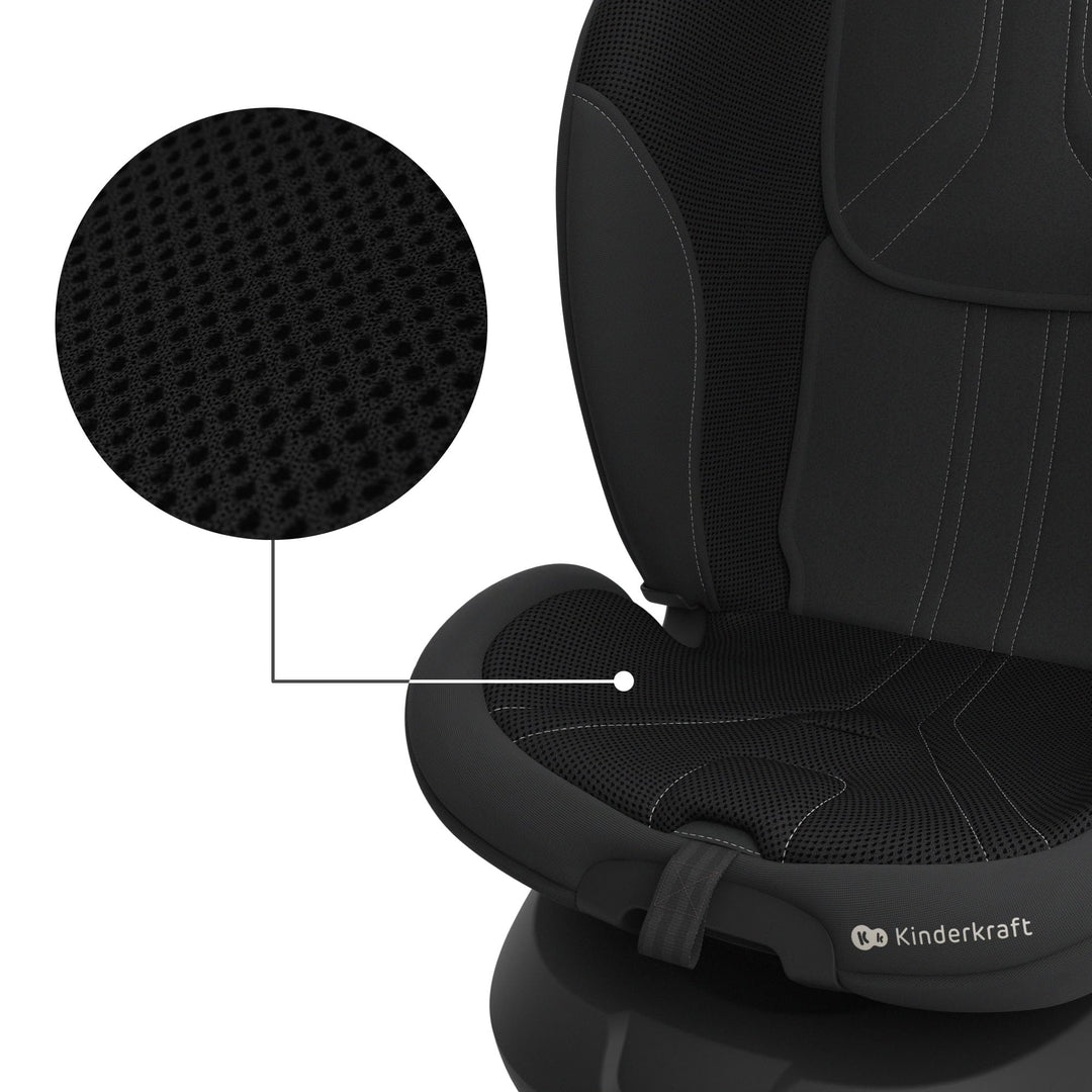 Kindersitz 360° drehbar I-Size 40-150 cm Isofix 0-36 kg Schwarz - Bild 10
