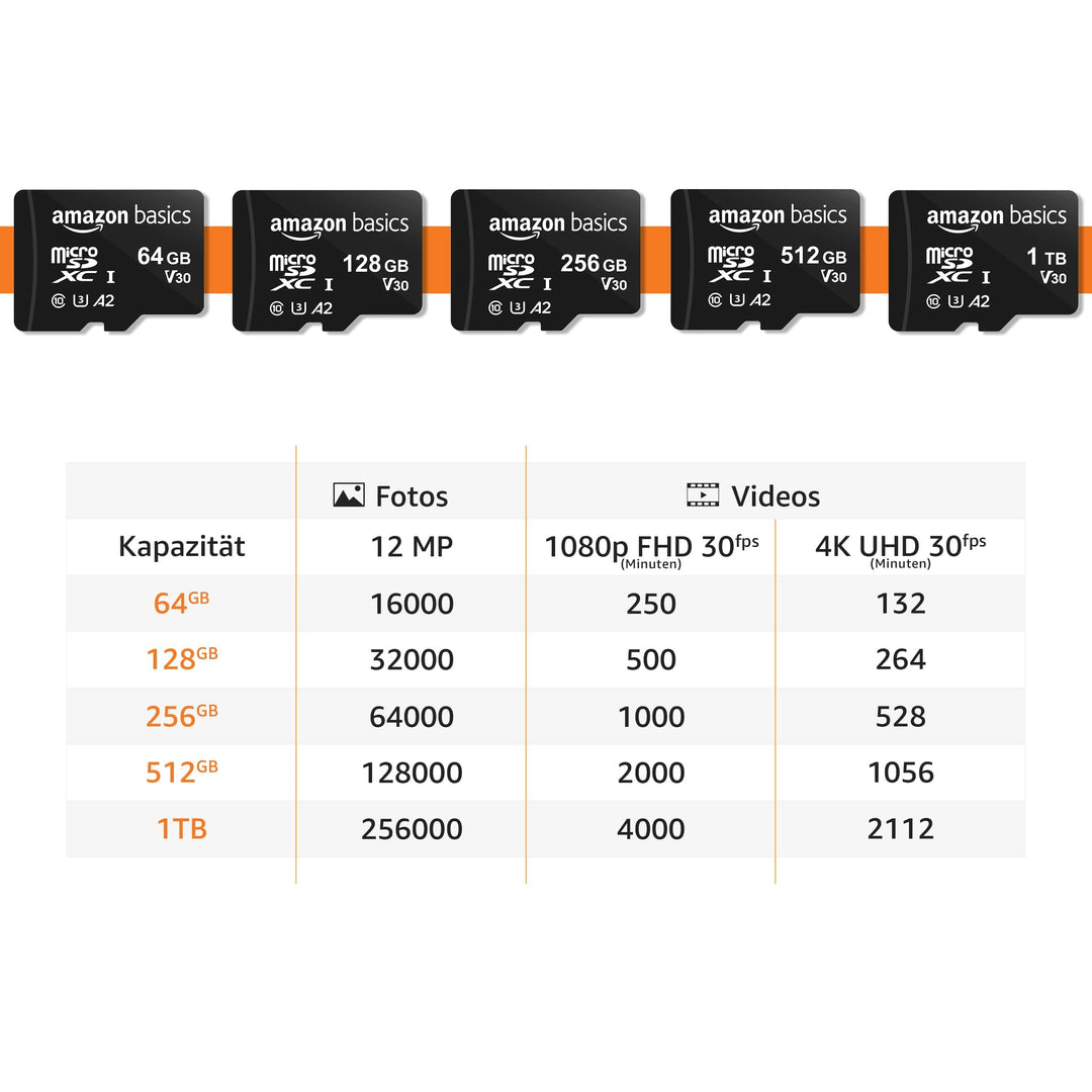 microSDXC-Speicherkarte 512 GB A2 U3 mit SD-Adapter 100 MB/s - Bild 5