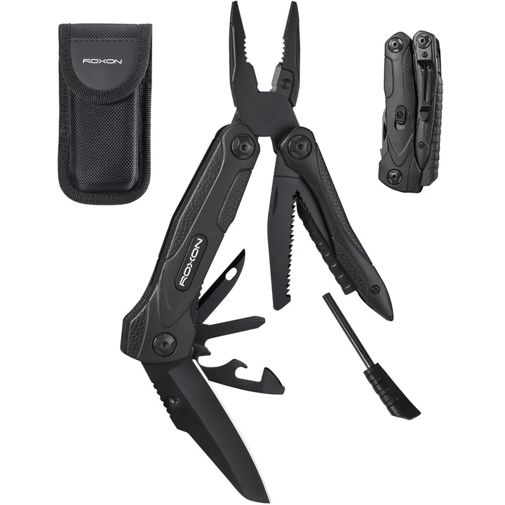 Multitool 14-in-1 Outdoor mit Zange, Säge, Messer und Feuerstein
