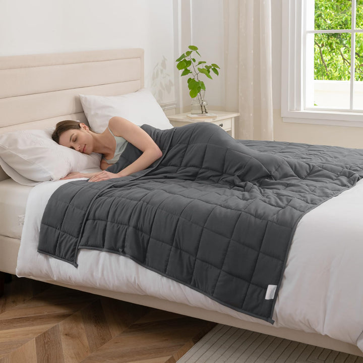 Gewichtsdecke Erwachsene 6 kg Glasmikroperlen atmungsaktiv 150x200 cm
