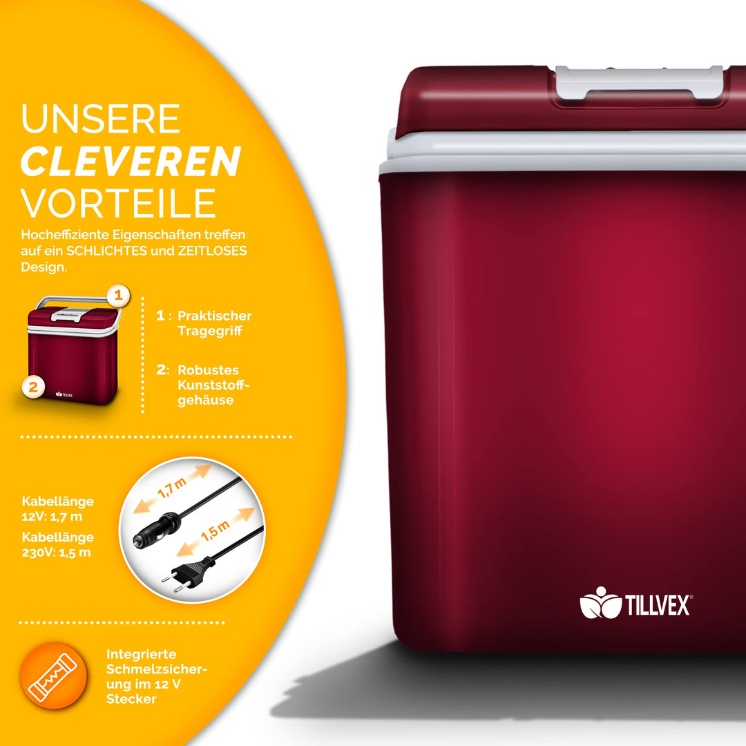 Elektrische Kühlbox 24L Kühlen &amp; Warmhalten 12V/230V - Bild 3