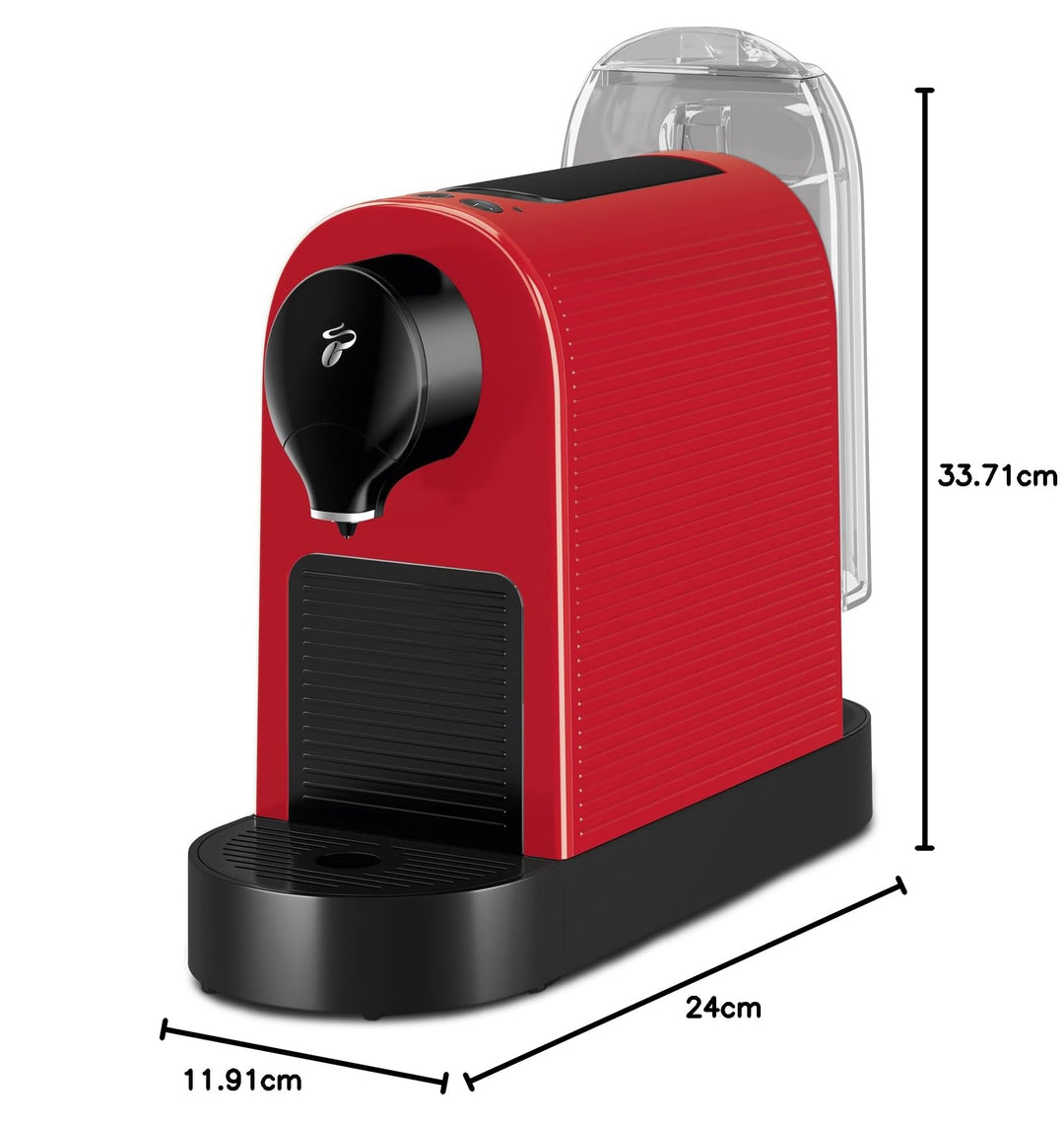Kapselmaschine kompakt 3 Kaffeestärken mit 30 Kapseln Rot - Bild 9