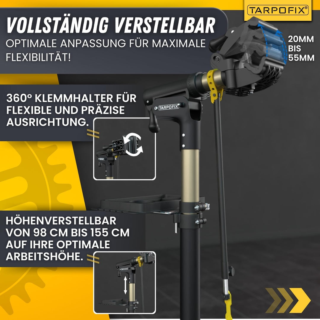 Fahrrad Montageständer höhenverstellbar 98-155 cm bis 50 kg E-Bike - Bild 5