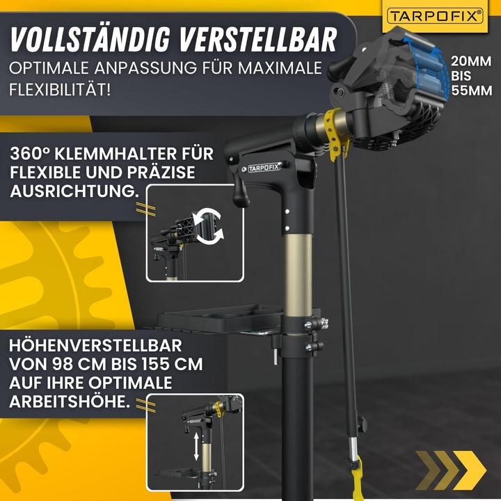 Fahrrad Montageständer höhenverstellbar 98-155 cm bis 50 kg E-Bike - Bild 5