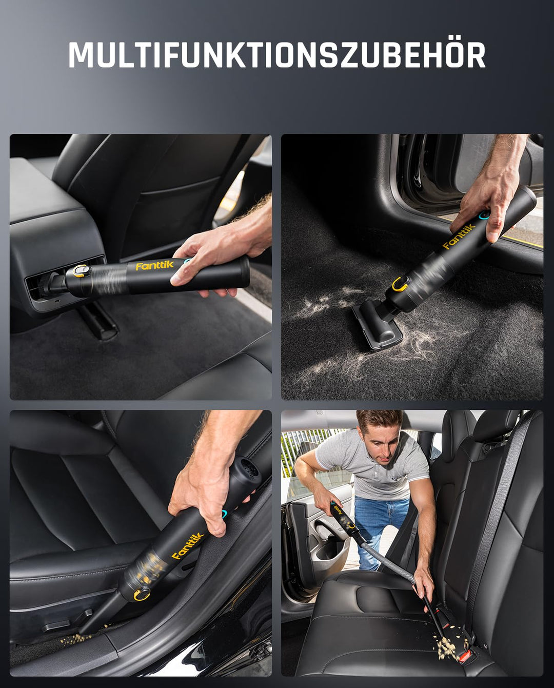 Akku-Handstaubsauger 4-in-1 Auto 19000 Pa HEPA USB-C - Bild 6